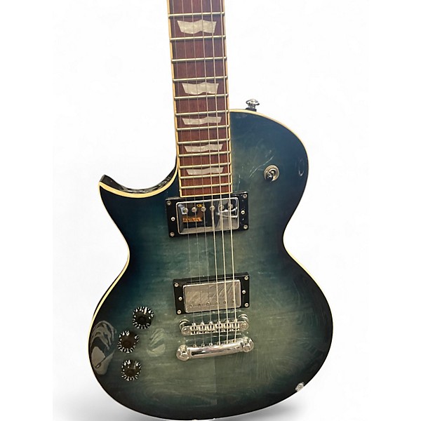 Used ESP LTD EC256 Left Handed Blue Burst Solid Body Electric Guitar