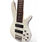 Used Glarry GIB Bass 6 String White Electric Bass Guitar