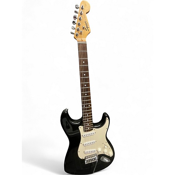 Used Squier Affinity Stratocaster Black Solid Body Electric Guitar