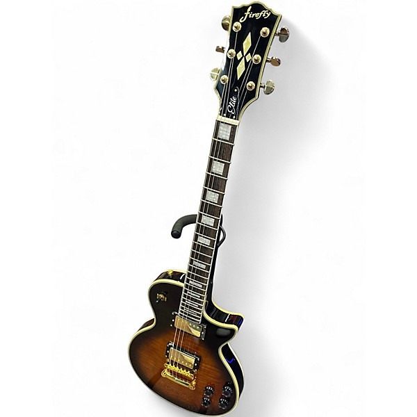 Used Firefly Les Paul Elite Cobra Burst Solid Body Electric Guitar