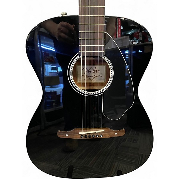 Used Fender Avril Lavigne Newporter Black Acoustic Electric Guitar