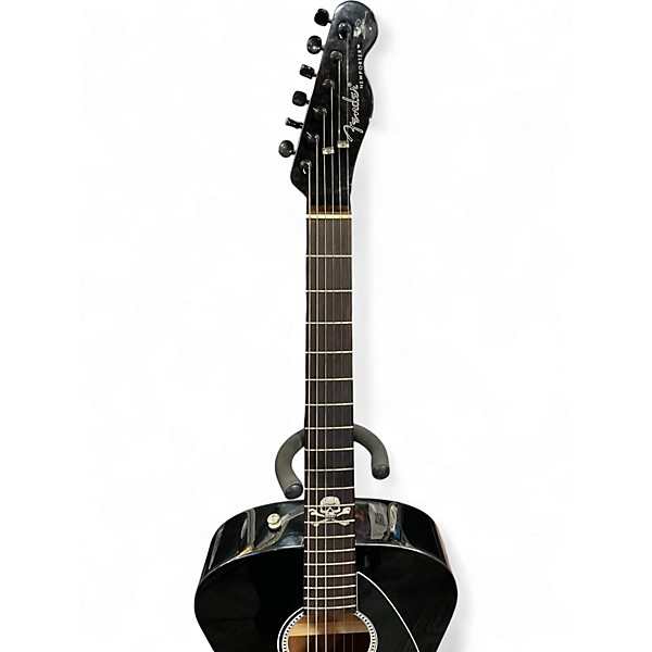 Used Fender Avril Lavigne Newporter Black Acoustic Electric Guitar