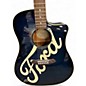 Used Fender Sonoran sce ford Blue Burst Acoustic Electric Guitar