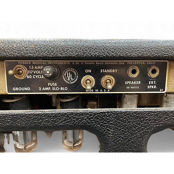 Vintage 1960s Fender Bassman 50W Tube Guitar Amp Head