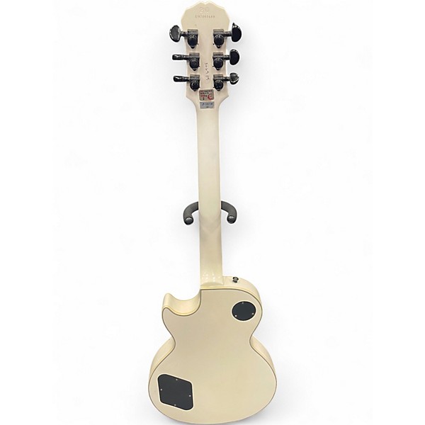 Vintage 1997 Epiphone LP Custom White Solid Body Electric Guitar