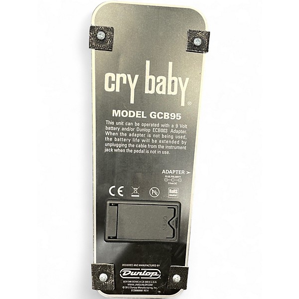 Used Dunlop GCB95 Original Crybaby Wah Effect Pedal