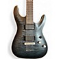 Used Schecter Guitar Research C1 Platinum Trans Black Solid Body Electric Guitar