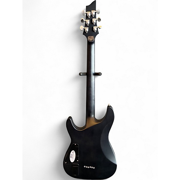 Used Schecter Guitar Research C1 Platinum Trans Black Solid Body Electric Guitar