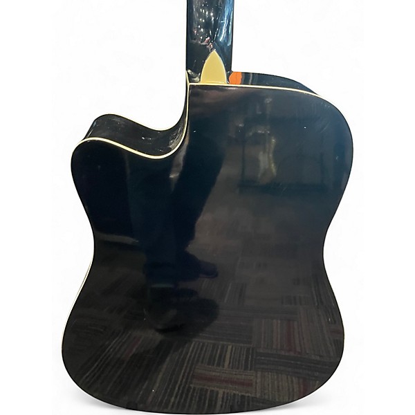 Used Washburn Heritage 10 Natural Acoustic Electric Guitar