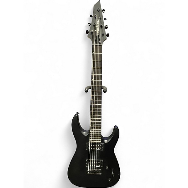 Used Jackson JS22-7 Dinky 7 String Satin Black Solid Body Electric Guitar