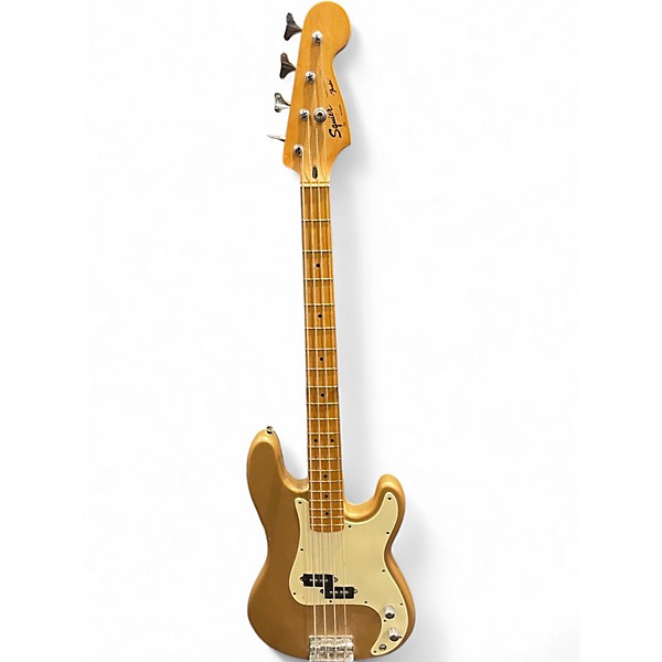 Used Squier Affinity Precision Bass Aztec Gold Electric Bass Guitar