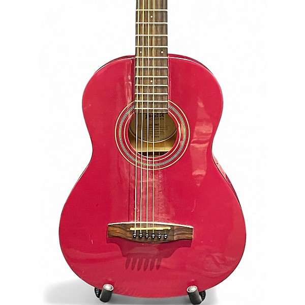 Used Fender MA-1 Pink Acoustic Guitar