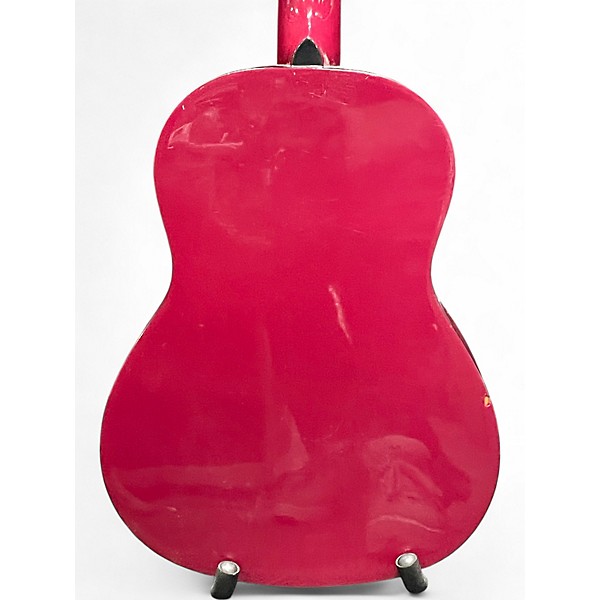 Used Fender MA-1 Pink Acoustic Guitar