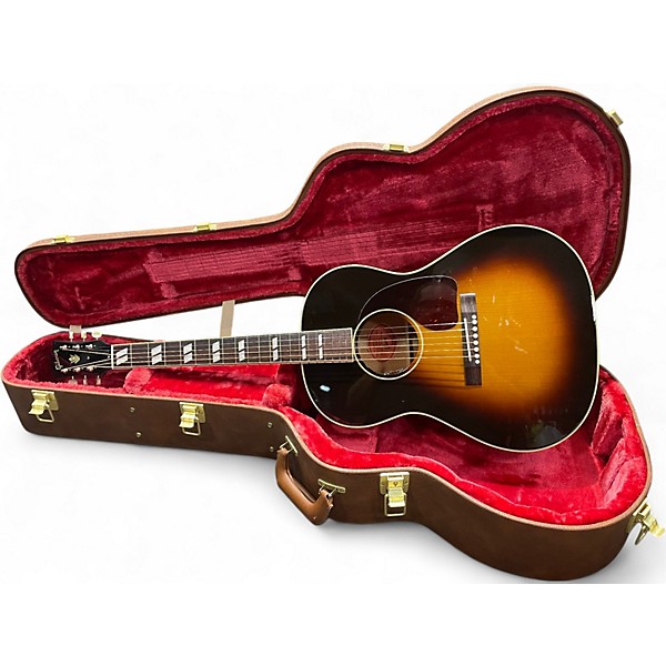Used Gibson 1950S REISSUE LG2 Sunburst Acoustic Electric Guitar
