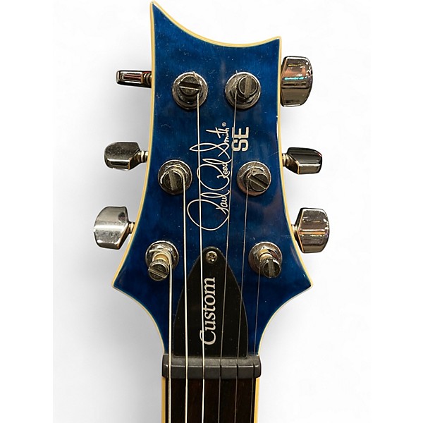 Used PRS SE Custom 22 Semi Hollow Body Blue Solid Body Electric Guitar