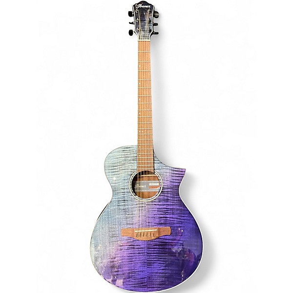 Used Ibanez AEWC32FM PSF PURPLE SUNSET FADE Acoustic Electric Guitar