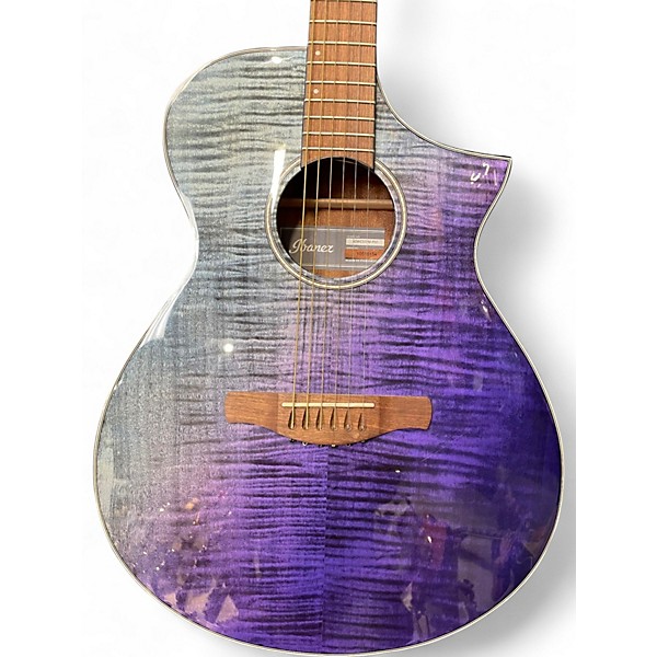 Used Ibanez AEWC32FM PSF PURPLE SUNSET FADE Acoustic Electric Guitar