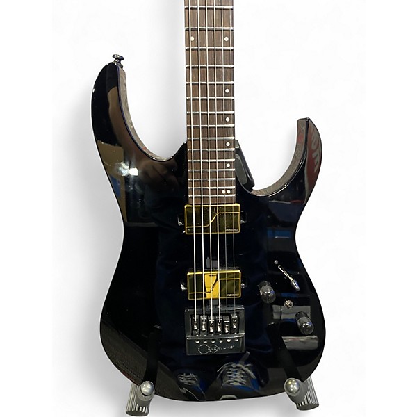 Used Ibanez RGR52ET-BK Axe Design Lab Black Solid Body Electric Guitar