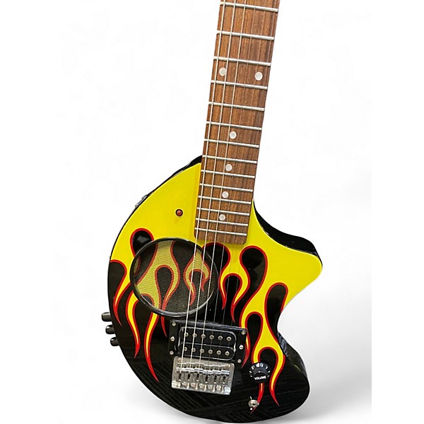 Used Fernandes NOMAD DELUXE HOT ROD DELUXE FLAME Solid Body Electric Guitar