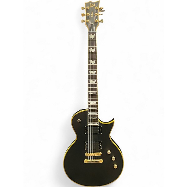 Used 2017 ESP LTD EC1000 Deluxe Flat Black Solid Body Electric Guitar