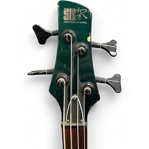 Used Ibanez SR800 Green Electric Bass Guitar