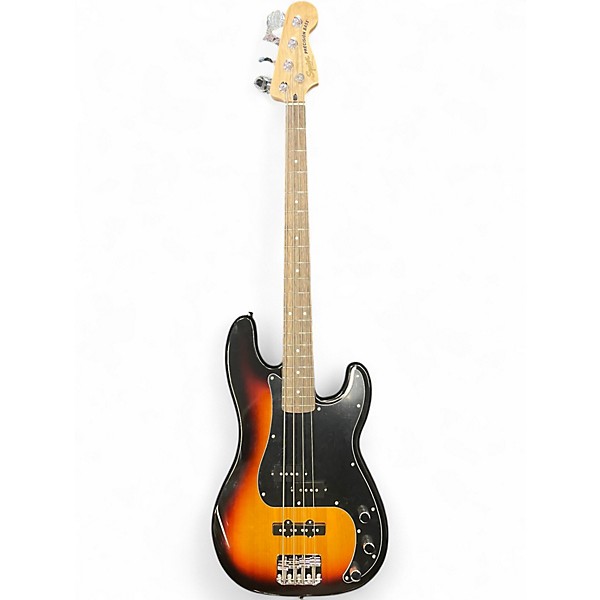 Used Squier Precision Bass 3 Color Sunburst Electric Bass Guitar