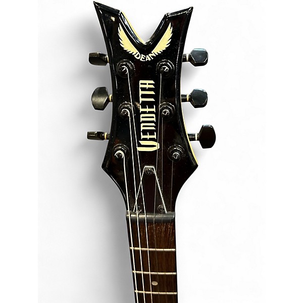 Used Dean Vendetta Black Solid Body Electric Guitar