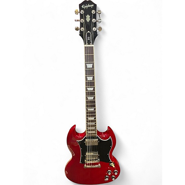 Used 2025 Epiphone SG Standard Cherry Solid Body Electric Guitar
