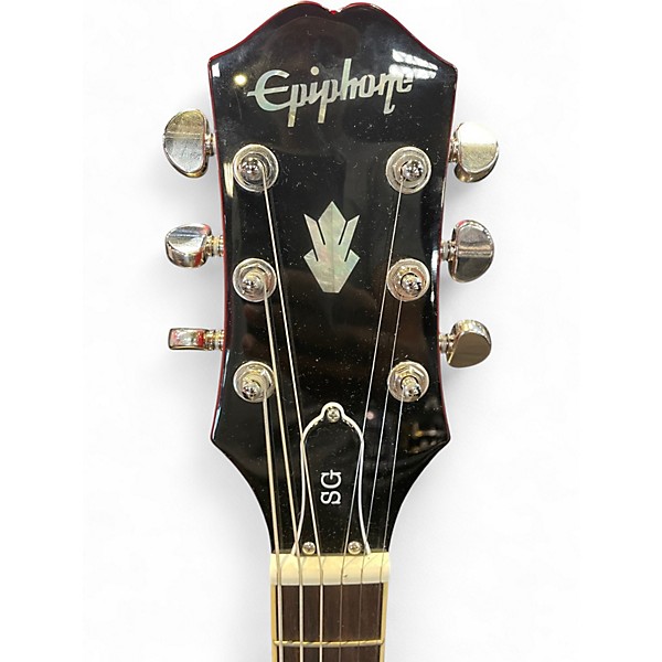 Used 2025 Epiphone SG Standard Cherry Solid Body Electric Guitar