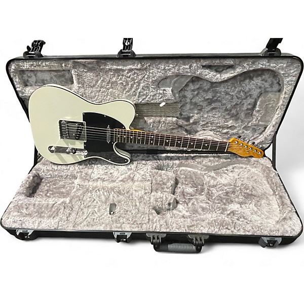 Used 2020 Fender American Ultra Telecaster Pearl White Solid Body Electric Guitar