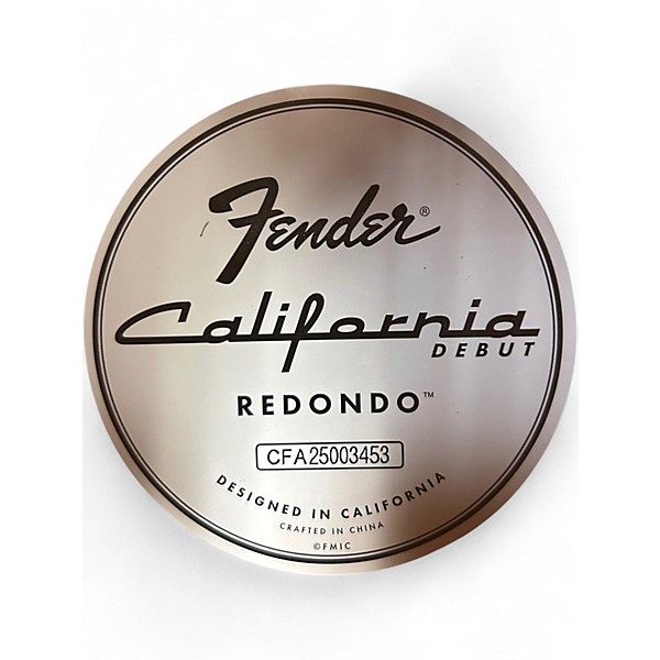 Used Fender California Redondo Natural Acoustic Guitar