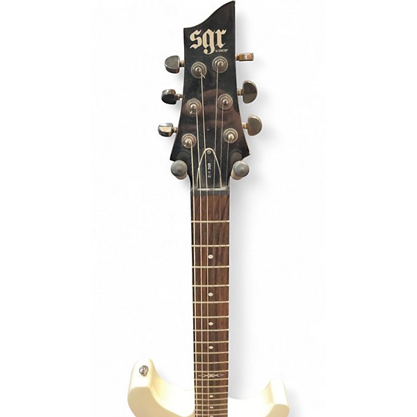 Used Schecter C-1 SGR White Solid Body Electric Guitar