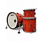 Used Ludwig 3 Piece Club Date USA Fab Limited Edition Mod Orange Drum Kit thumbnail