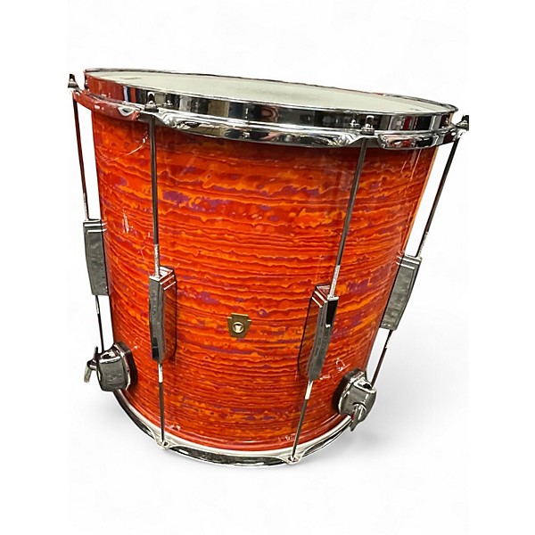 Used Ludwig 3 Piece Club Date USA Fab Limited Edition Mod Orange Drum Kit