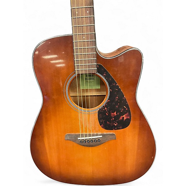 Used Yamaha FGX800C Tobacco Burst Acoustic Electric Guitar