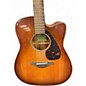 Used Yamaha FGX800C Tobacco Burst Acoustic Electric Guitar