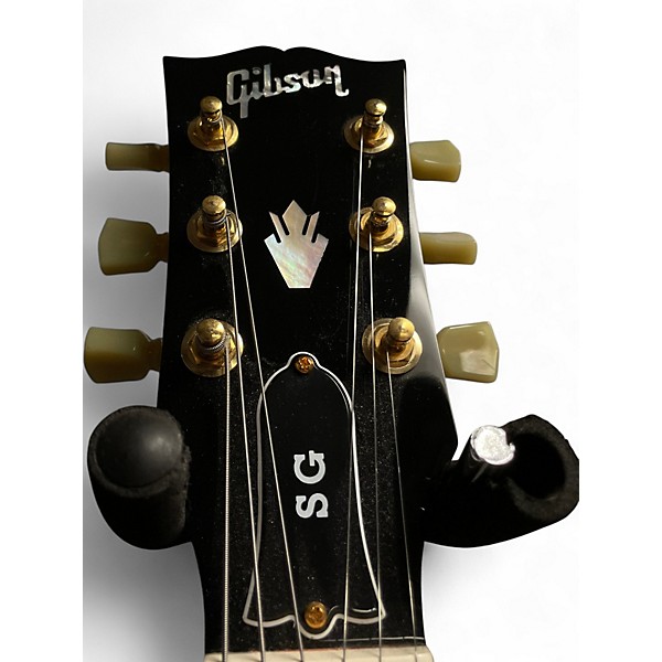Used Gibson 3 PICK UP SG Black and Gold Solid Body Electric Guitar