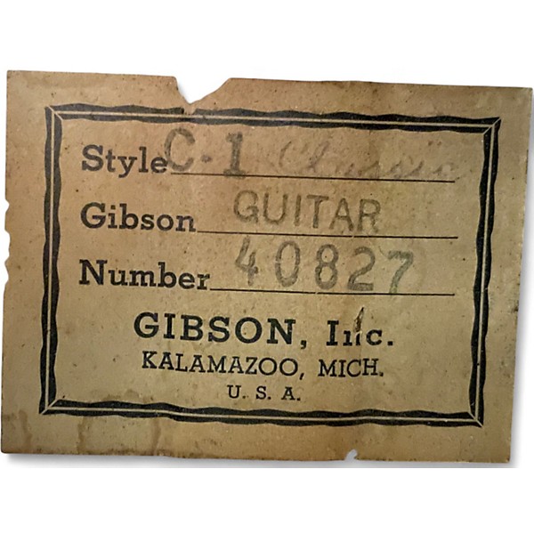 Used Gibson C1 CLASSIC Natural Classical Acoustic Guitar