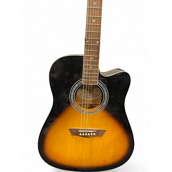 Used Washburn L20110766 2 Color Sunburst Acoustic Electric Guitar