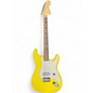 Used Fender Tom Delonge Signature Stratocaster Graffiti Yellow Solid Body Electric Guitar thumbnail