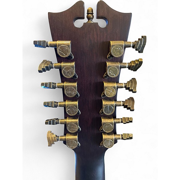 Used D'Angelico DAPG212CRBAP Brown 12 String Acoustic Electric Guitar