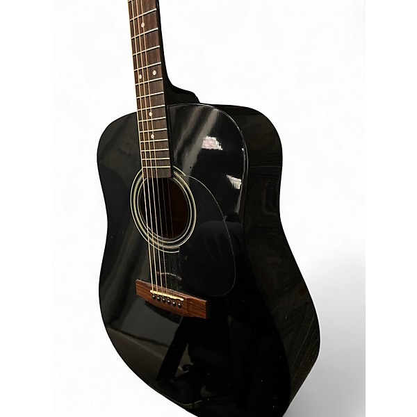 Used Samick DM1BK Black Acoustic Guitar