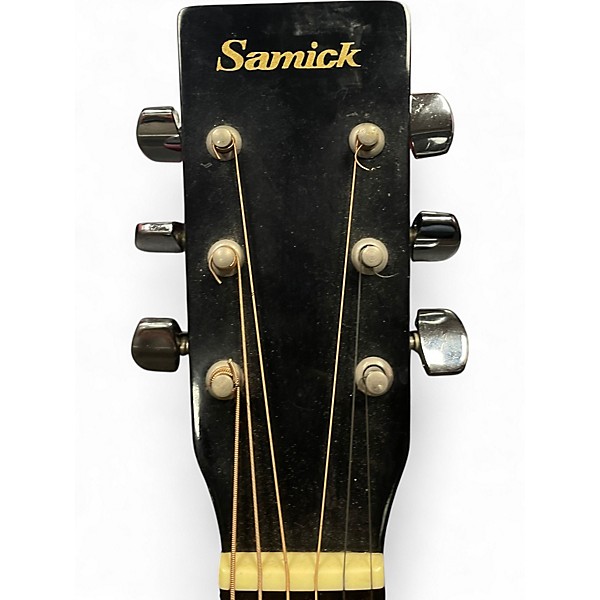 Used Samick DM1BK Black Acoustic Guitar