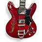Used Hagstrom Tremar Viking Deluxe Transparent Wild Cherry Hollow Body Electric Guitar