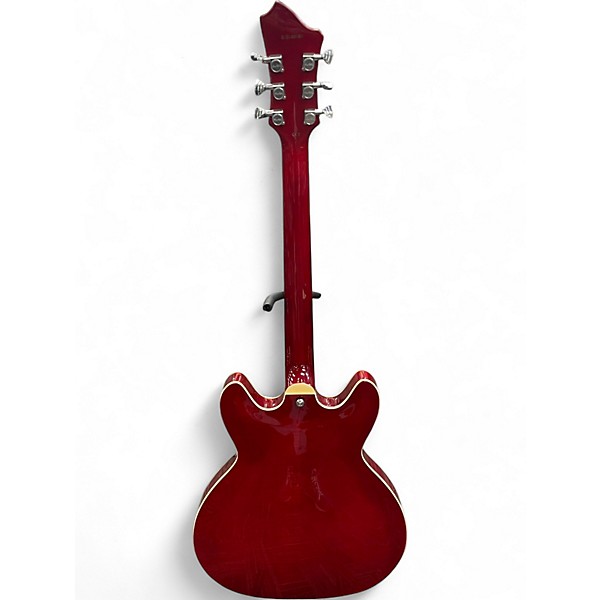 Used Hagstrom Tremar Viking Deluxe Transparent Wild Cherry Hollow Body Electric Guitar