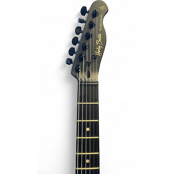 Used Harley Benton TE-20HH SBK Standard Series Satin Black Solid Body Electric Guitar