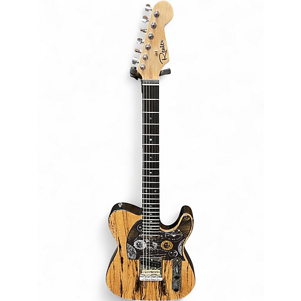 Used Reuter Guitars Spalted Maple Tele Spalted Maple Solid Body Electric Guitar