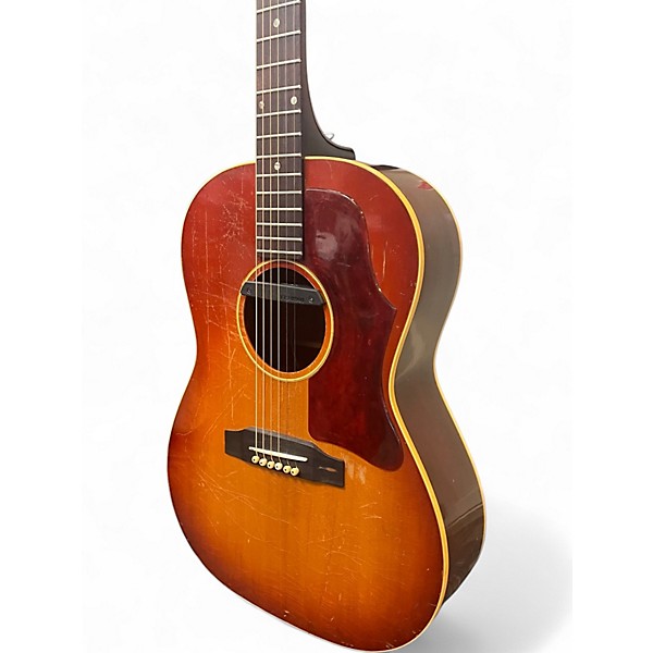 Vintage 1968 Gibson LG1 Cherry Sunburst Acoustic Electric Guitar