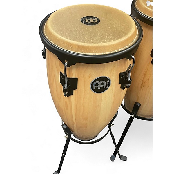 Used MEINL Headliner Series Conga Set with Height Adjustable Basket Stands Natural Conga