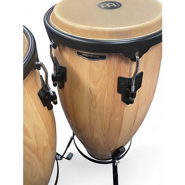 Used MEINL Headliner Series Conga Set with Height Adjustable Basket Stands Natural Conga